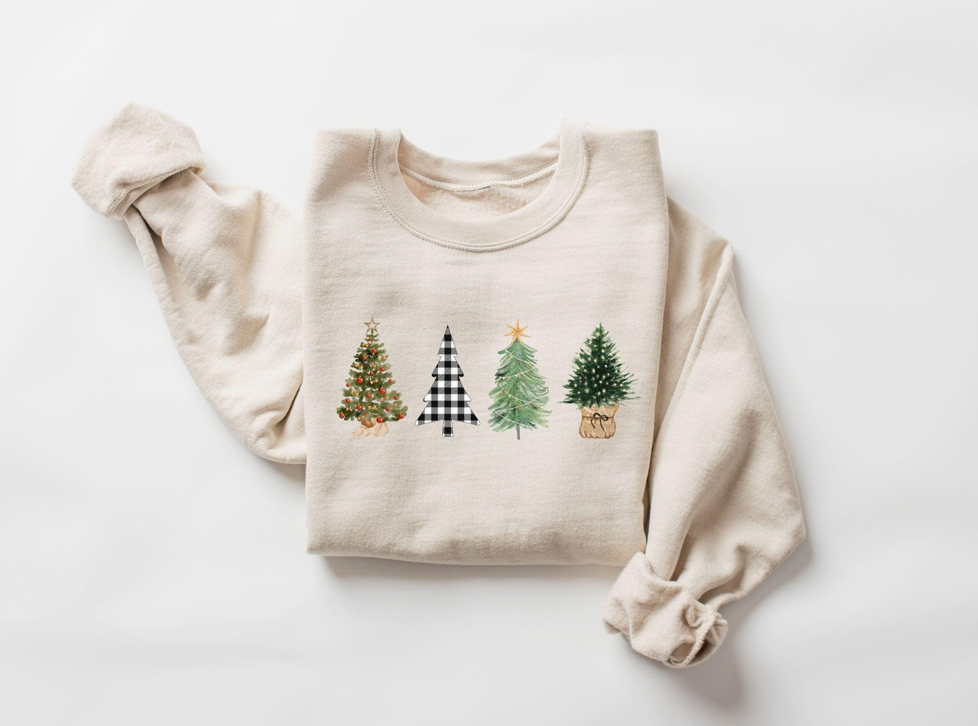 Christmas Tree Shirt, Christmas Tree Shirt, Women's Christmas Crewneck, Christmas Gift for Her