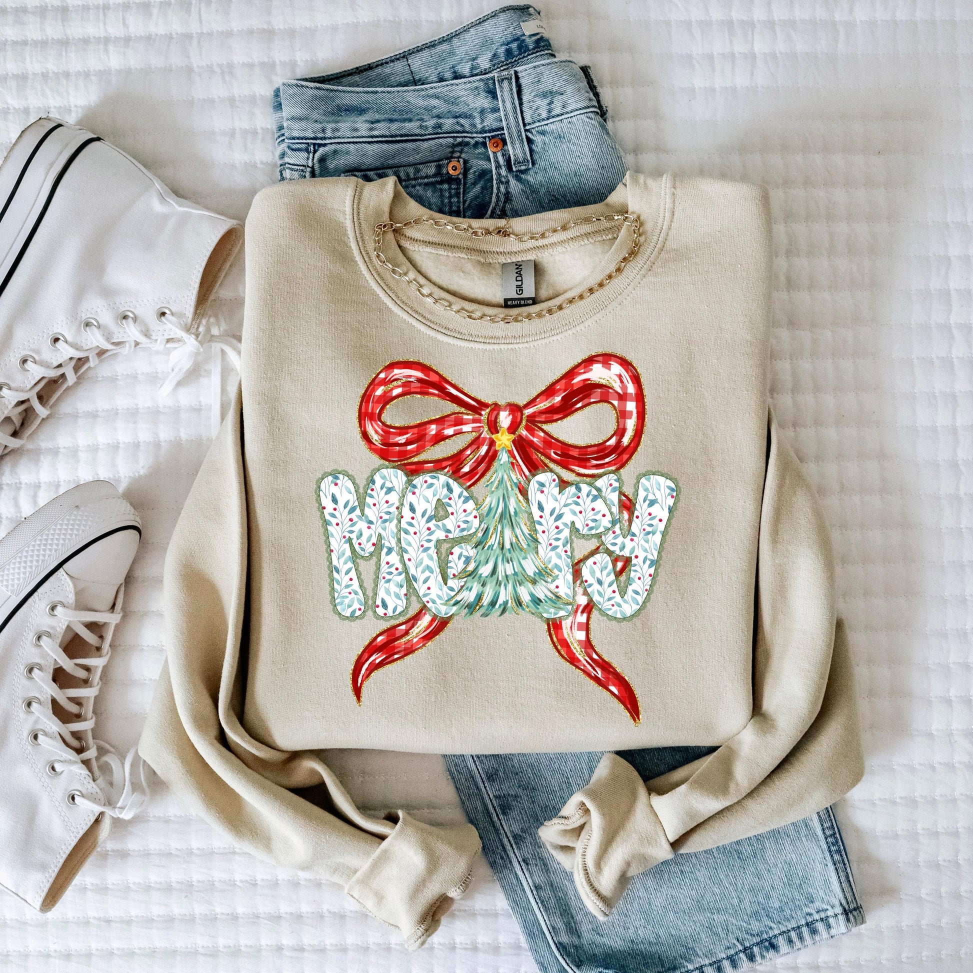 Christmas Sweatshirt, Women's Christmas Sweatshirt, Merry Christmas Sweater, Christmas Sweatshirts for women