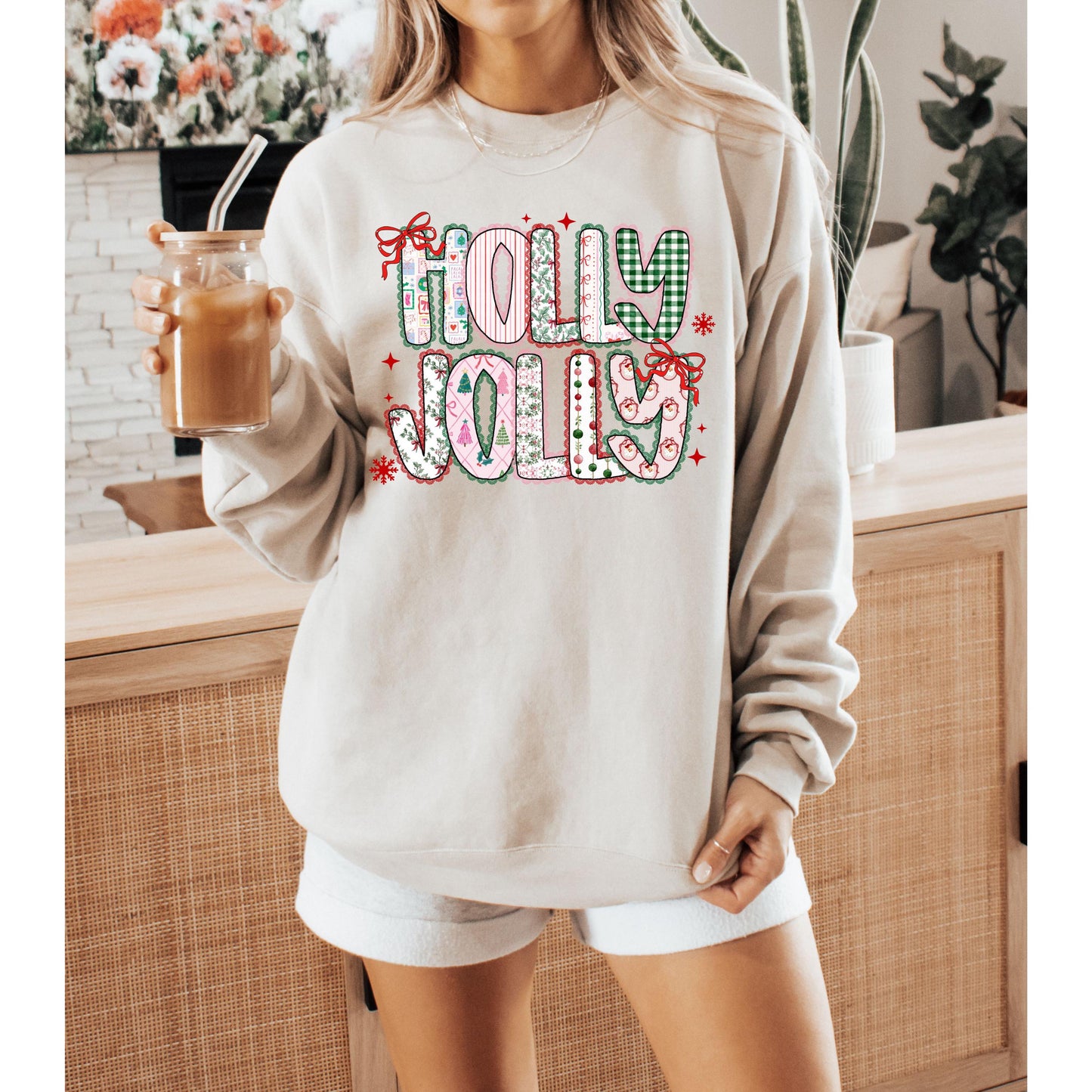 Holly Jolly Christmas Sweatshirt: Festive Holiday Outfit