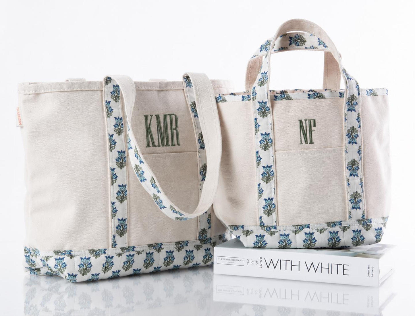 Personalized Bachelorette Tote, Custom Embroidered Monogrammed Bridesmaid Bag - Durable Canvas, Ideal for Wedding Party