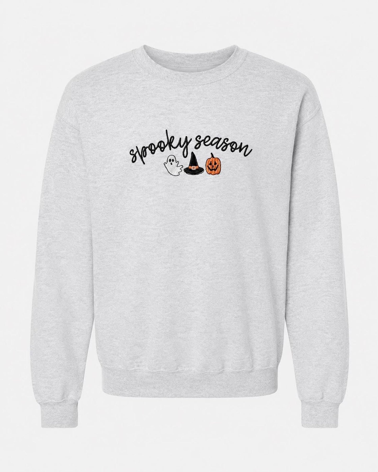 Personalized Halloween Sweatshirt, Cozy or Spooky Season Embroidery