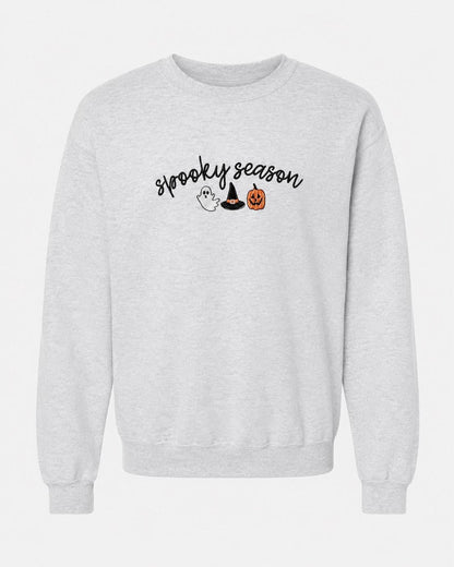 Personalized Halloween Sweatshirt, Cozy or Spooky Season Embroidery