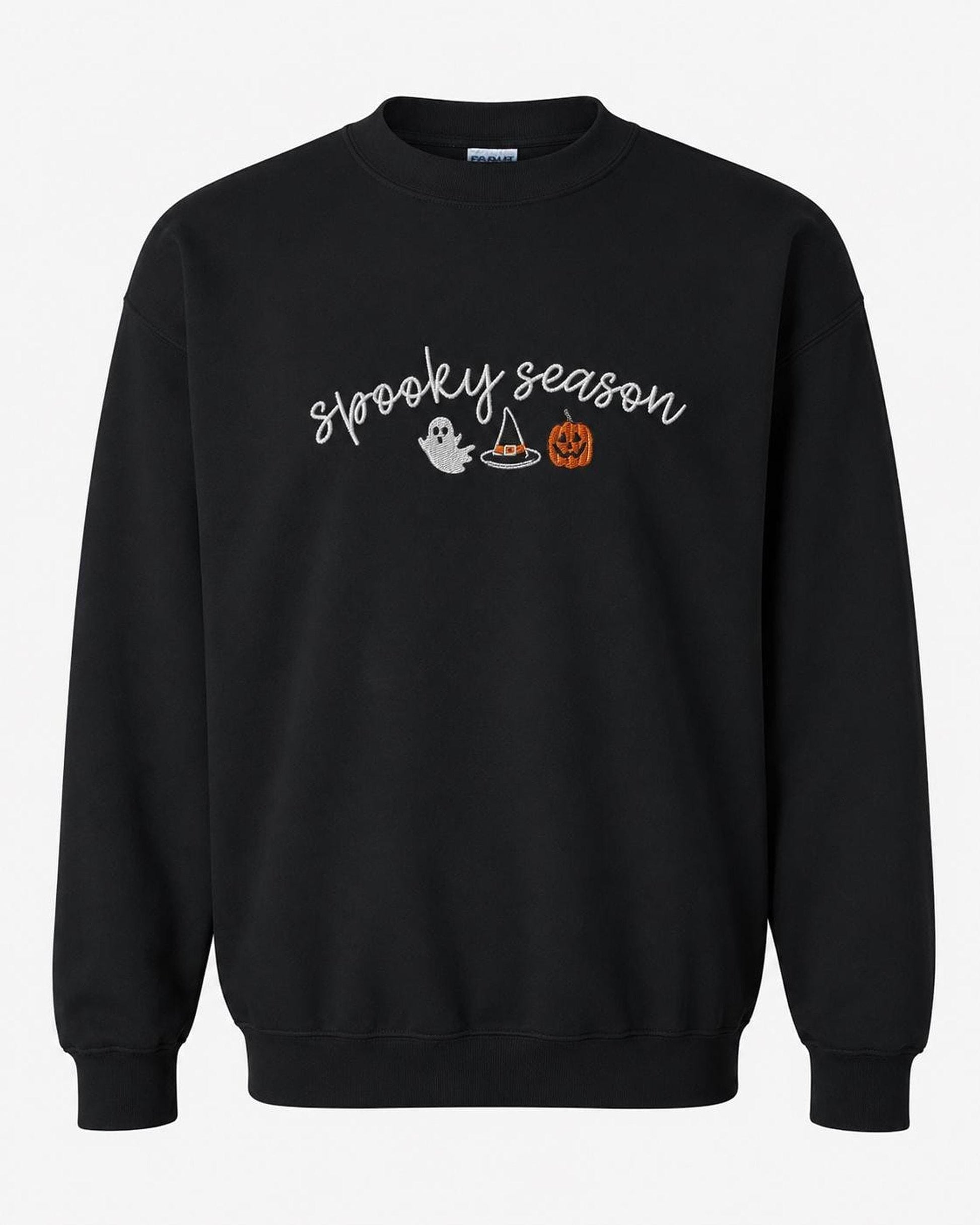 Personalized Halloween Sweatshirt, Cozy or Spooky Season Embroidery