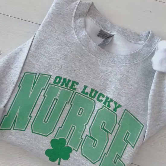 Lucky Nurse Sweatshirt, St Patricks Day Nurse crew, Gift For Nurse, Nurse Appreciation, Irish Nurse sweater, St Pattys nurse tee, Nurse week