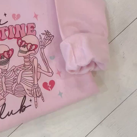 Anti Valentine, Valentines Day Sweatshirt, Skeleton Valentine Design, Comfy Love Sweatshirt, Galentine Crewneck