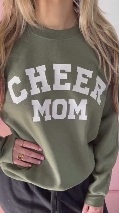 Personalized Cheer mom sweatshirt, Customized Cheer Mom sweater, Competition cheer mom shirt, gift for cheer mom, cheer mom with name