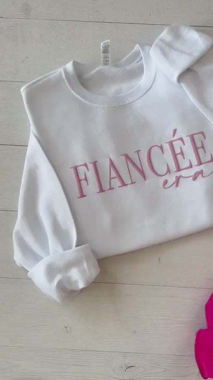 Embossed Fiancée Era Hot Pink Sweatshirt