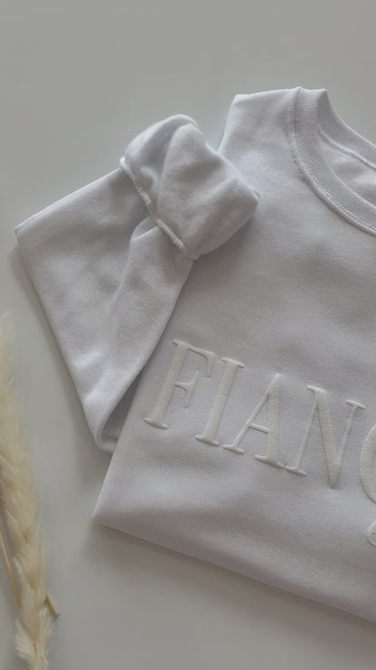 Embossed Custom Fiancée Era Sweatshirt