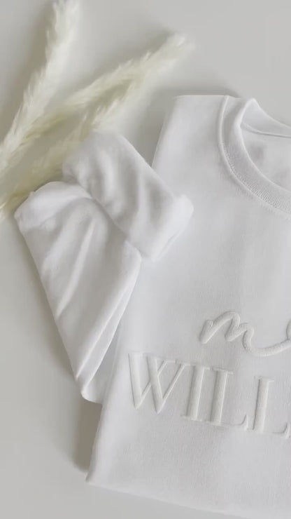 Embossed Custom Mrs. Sweatshirt