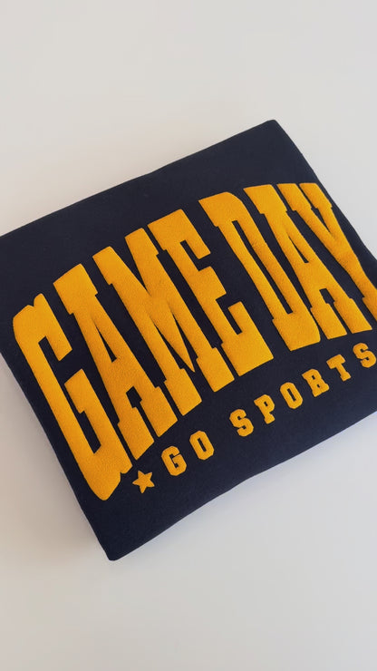3D Puff Game Day Sweatshirt – Go Sports Crewneck