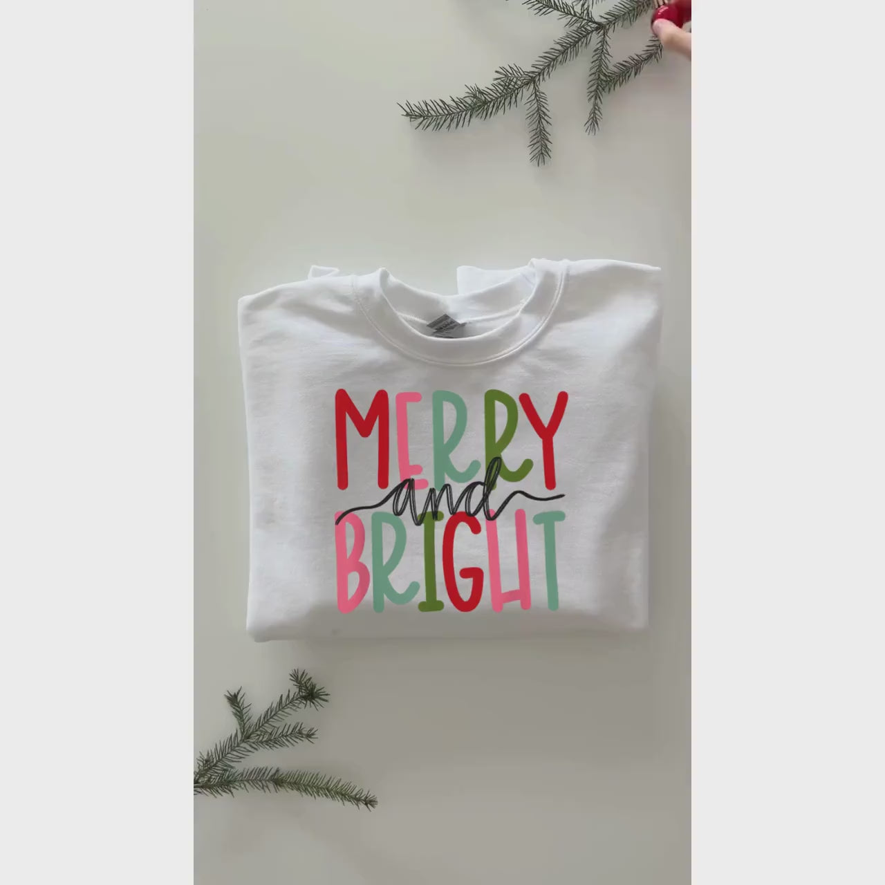 Merry and Bright Sweatshirt, Merry Family Sweatshirts, Family Christmas Pjs, Mommy and Me Christmas, Matching Christmas Sweatshirts