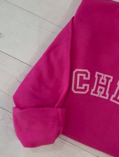 Customized Cheer Mom sweatshirt, Personalized Cheer mom gift, Cheer competition Mom outfit, Gift for cheer Mom, Cheer mom Christmas embossed