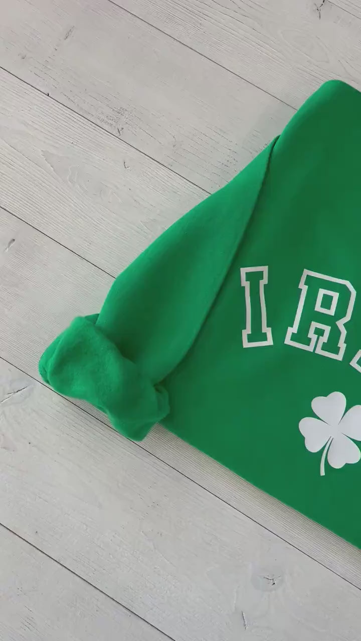 Irish Shamrock Crewneck - St. Patricks Day Sweatshirt - Women's Saint Paddy's day outfit - Cute Saint Paddy's day wear