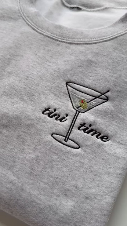 Embroidered Dirty Martini Sweatshirt