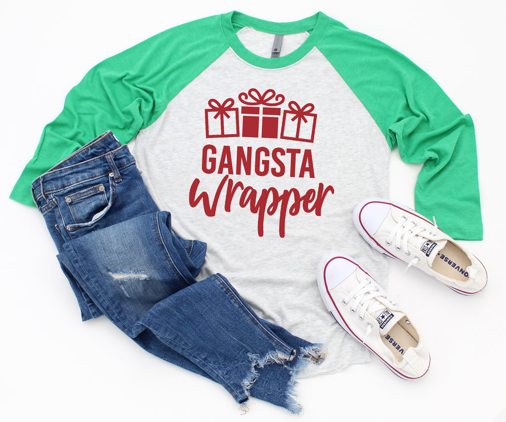 Gangsta Wrapper Baseball Shirt