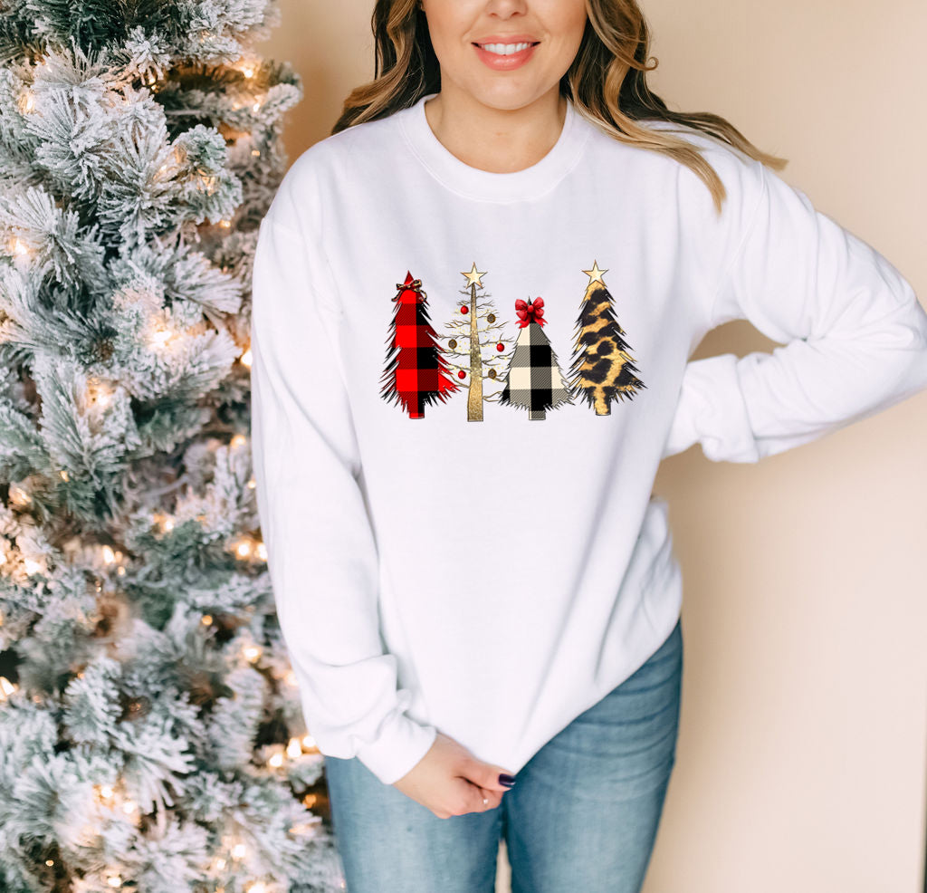 Wild Christmas Tree Sweatshirt – Up2ournecksinfabric