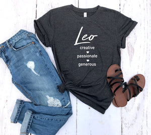leo sign shirt, leo astrological sign shirt, Leo shirt, Leo birthday gift, gift idea, birthday gift, personalized gift, gift for her