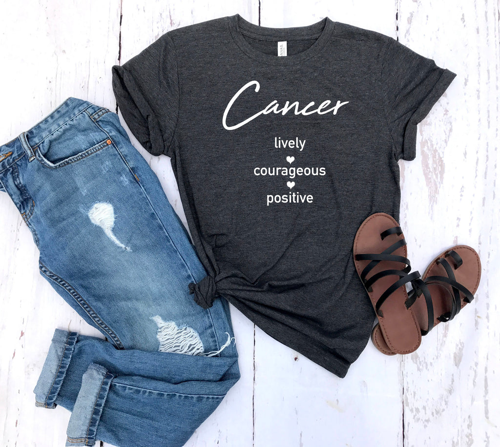 cancer shirt, cancer astrological sign shirt, cancer sign shirt, cancer birthday gift, gift idea, birthday gift, personalized gift