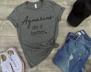 Aquarius shirt - Aquarius zodiac sign shirt - Aquarius sign shirt - aquarius birthday gift - gift idea -  gift for aquarius - birthday gift