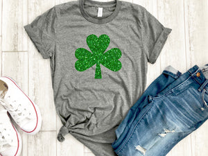 Womens irish shirt - glitter shamrock tee - irish af tee - St. Patricks day shirt - womens st. patricks day shirt - irish womens shirt