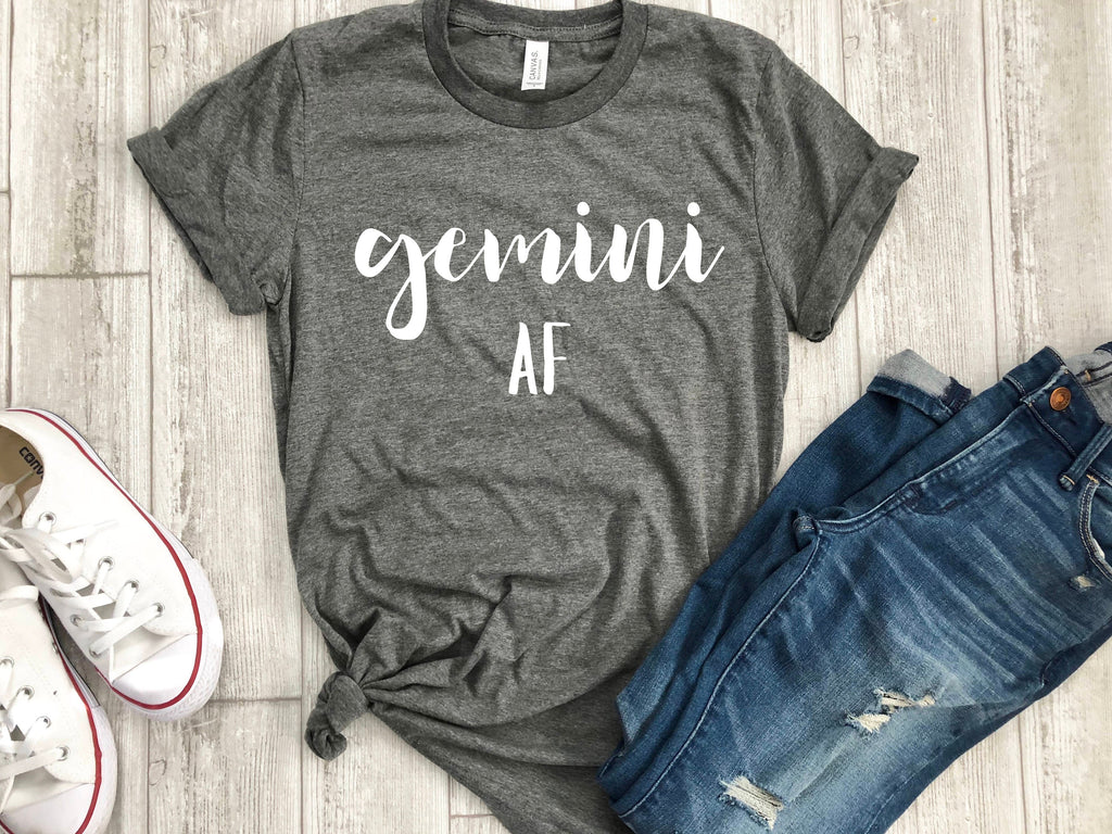 gemini AF shirt, gemini astrological, gemini sign shirt, gemini shirt, gemini birthday gift, gift idea, birthday gift, personalized gift