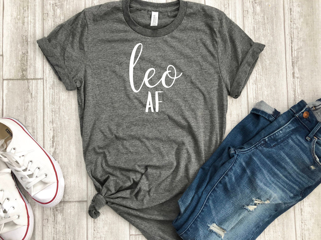 leo AF shirt, leo astrological sign shirt, Leo shirt, Leo birthday gift, gift idea, birthday gift, personalized gift, gift for her