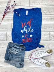red white and booze tank, fourth of July tank, patriotic tank, memorial day tank, 4th of July shirt, 4th of July tank top, red white blue