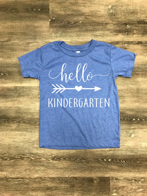 Kindergarten shirt, hello kindergarten shirt, first day of school shirt, Kindergarten tee, announcement Kindergarten tee, kindergarten tee