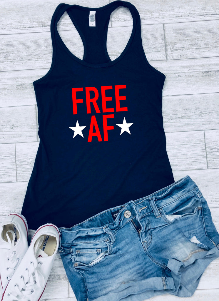free af tank - 4th of july shirt - patriotic tank - festival clothing - flag shirts - merica shirt - 4th of july outfit - usa tank