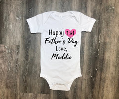 first fathers day gift, fathers day gift from child, fathers day gift from baby, Fathers day gift, gift for daddy, baby tee for fathers day