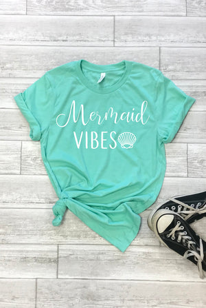 mermaid vibes shirt, mermaid shirt, mermaid tee, mermaid tank, mermaid vibes tee, mermaid lover shirt, gift for teen, gift for tween, gift