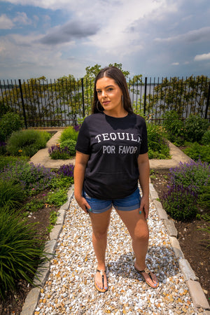 tequila tee - tequila por favor - cute women's tee - tequila t-shirt- summer tee  - Birthday Shirts for Women - gift for her- vacation tee