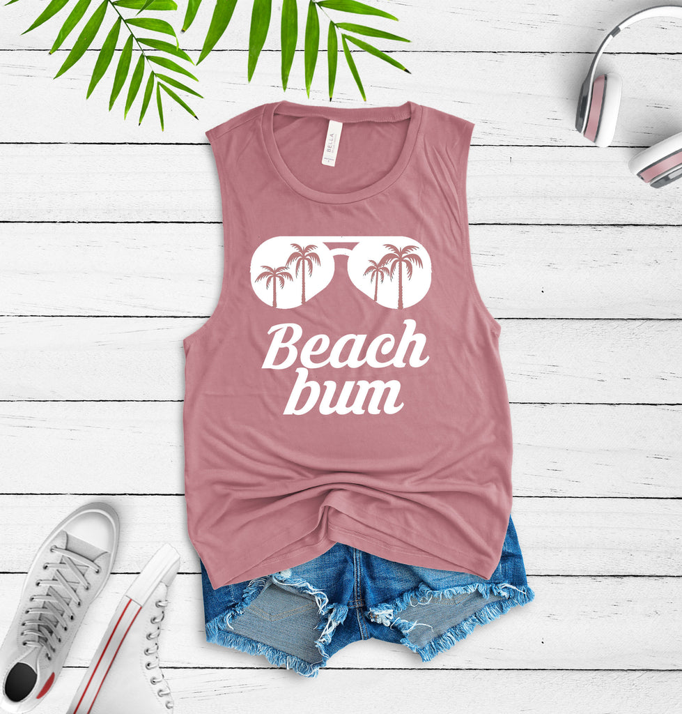 beach tank, sunglasses tank, vacation tank, beach bum tank, beach vacation tank, tropical vacation tank top, gift for beach lover