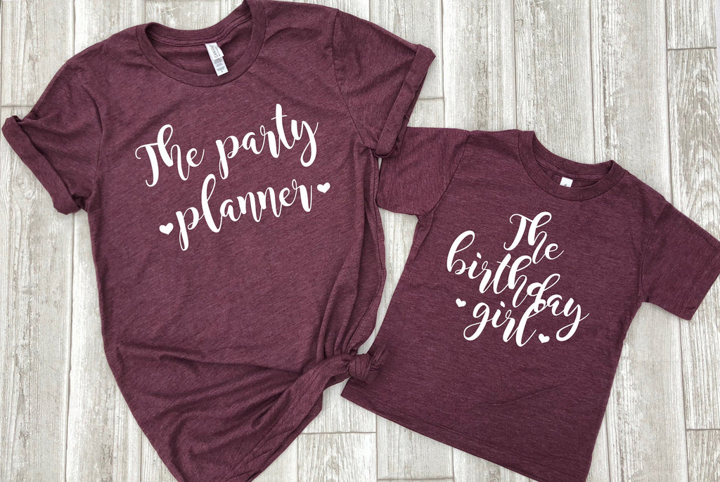 Mommy and me birthday shirts - Matching birthday shirt -mom and daughter birthday shirt - birthday shirt sets  - mommy and me shirts