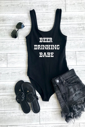 Country fest tops, beer drinking babe, cute women's bodysuit, southern vibes, country fest outfit, country music festival, music fest,