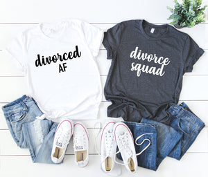 divorced af shirt - divorce squad shirts - divorce party shirts - divorce vacation shirts - divorce announcement shirt - divorce party