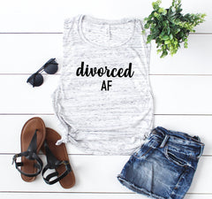 Divorced AF tank, divorce party shirt,custom tank, Graphic tank, women tank, cute tank, tank quote, fashion, gift for her , gift ideas