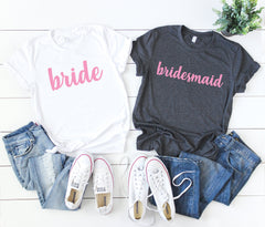 bachelorette party shirts - bridal party shirts - made of honor shirt -  bride shirt - bridal shirts - bridesmaid shirts - bridal party gift