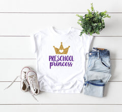 preschool shirt, preschool princess shirt, hello preschool shirt, first day of school shirt, preschool tee, announcement preschool tee