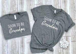 shirts for new grandma, new grandpa shirt, grandparent's shirts, soon to be grandma, soon to be grandpa, gift for grandparent's