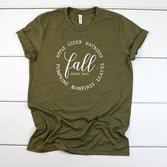 Womens Fall Tee - Womens Fall Shirt - Fall Shirt Women - cute fall shirt women - hello fall shirt - fall tshirt for women - fall shirt
