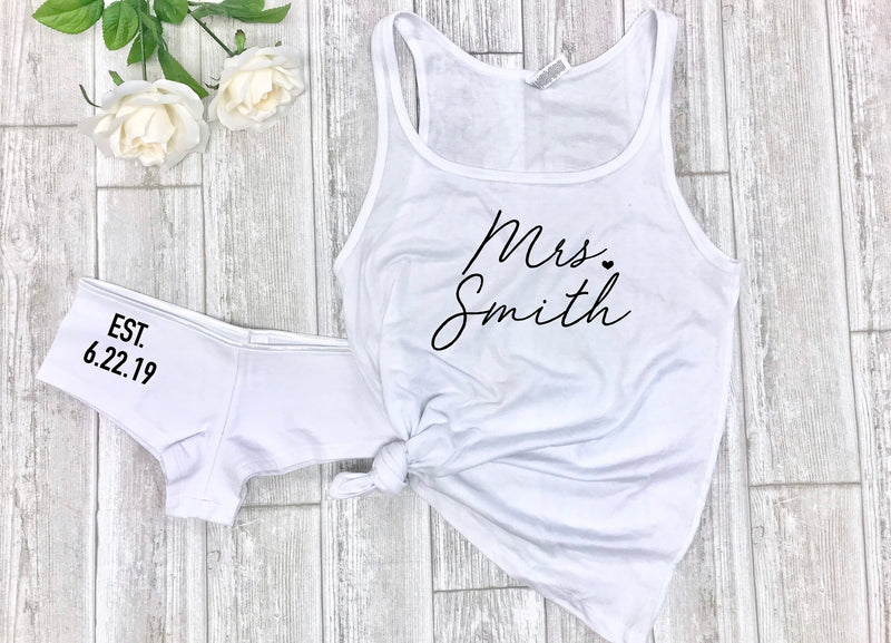 Custom Gifts for her Bride Panties Lace Wedding Underwear Bridal Shower  Gift Bachelorette Gift Personalized with Name Honeymoon - AliExpress
