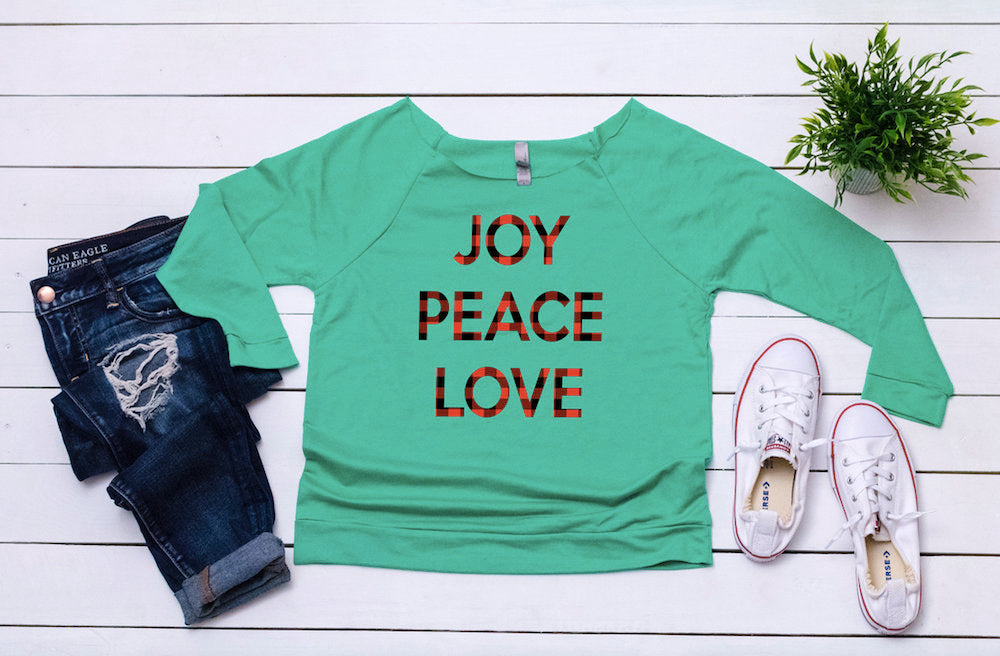 Christmas joy peace love, Christmas outfit ,Women's holiday top,Merry sweater,Cute Christmas top ,Cute holiday t-shirt,Women's xmas shirt