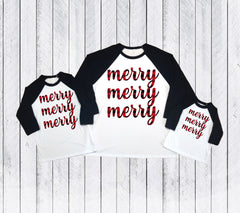 Buffalo plaid tees, Matching Mommy and me Christmas shirts,Merry Christmas shirts,Holiday shirts,Merry shirts,Xmas matching outfit,