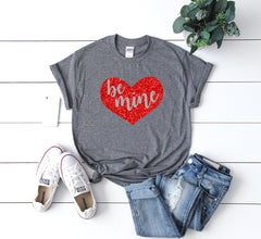 Women's valentine day tee -Cute Valentine day shirt- Be mine shirt -Valentines day gift for wife- Cute women's shirt-Valentines day shirt-