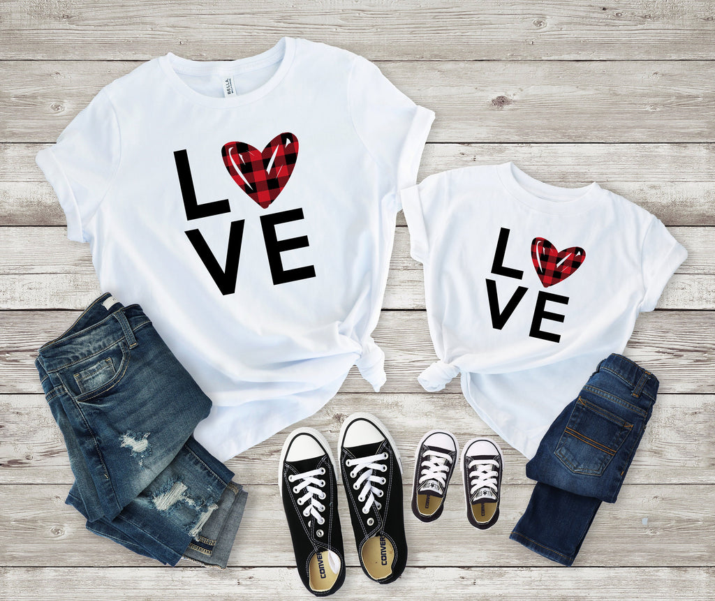 mommy and me valentines shirt- mom and daughter shirt - Matching