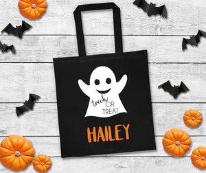 personalized halloween bag, trick or treat bags, custom halloween bag, candy bag, custom halloween bag, gift idea, personalized bag