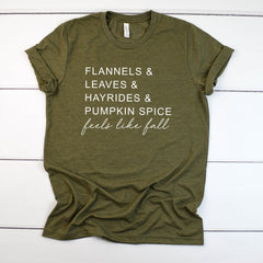 Women's fall t-shirt- Cute fall outfit -Pumpkin spice lover shirt- Cute fall shirt-Shirt for Fall- Cute Women's Fall Tee -Fall top for woman