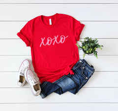 Xoxo shirt-Cute women's Valentine shirt-Valentines day top- Valentines day shirt- Valentines day gift for her - Women's valentine day shirt