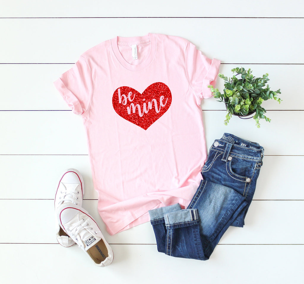 Women's valentine day tee -Cute Valentine day shirt- Be mine shirt -Valentines day gift for wife- Cute women's shirt-Valentines day shirt-